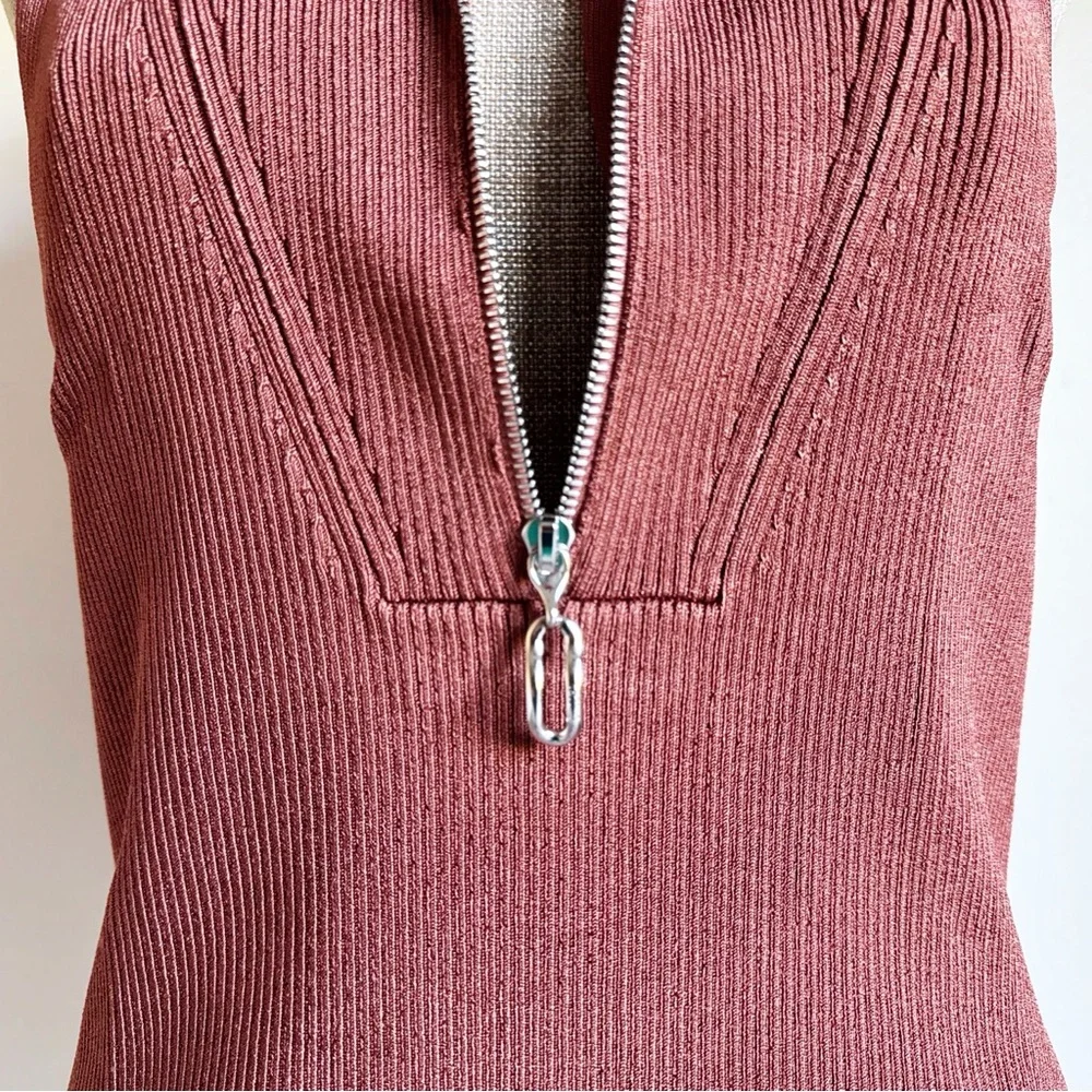 NWT Et Ochs Emily Knit Zipper Top - Picture 7 of 13